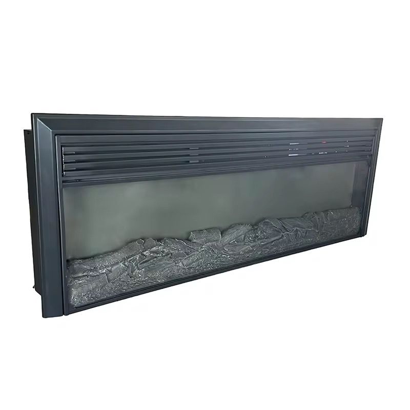 Electric Fireplace 1.2 metres long with heat, multicolored and bluetooth enabled