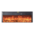 Electric Fireplace 1.2 metres long with heat, multicolored and bluetooth enabled
