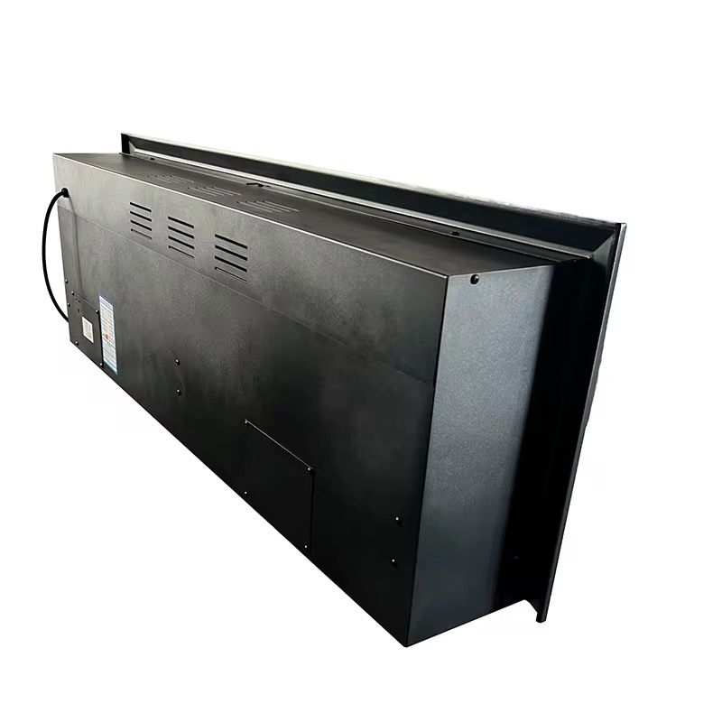 Electric Fireplace 1.2 metres long with heat, multicolored and bluetooth enabled