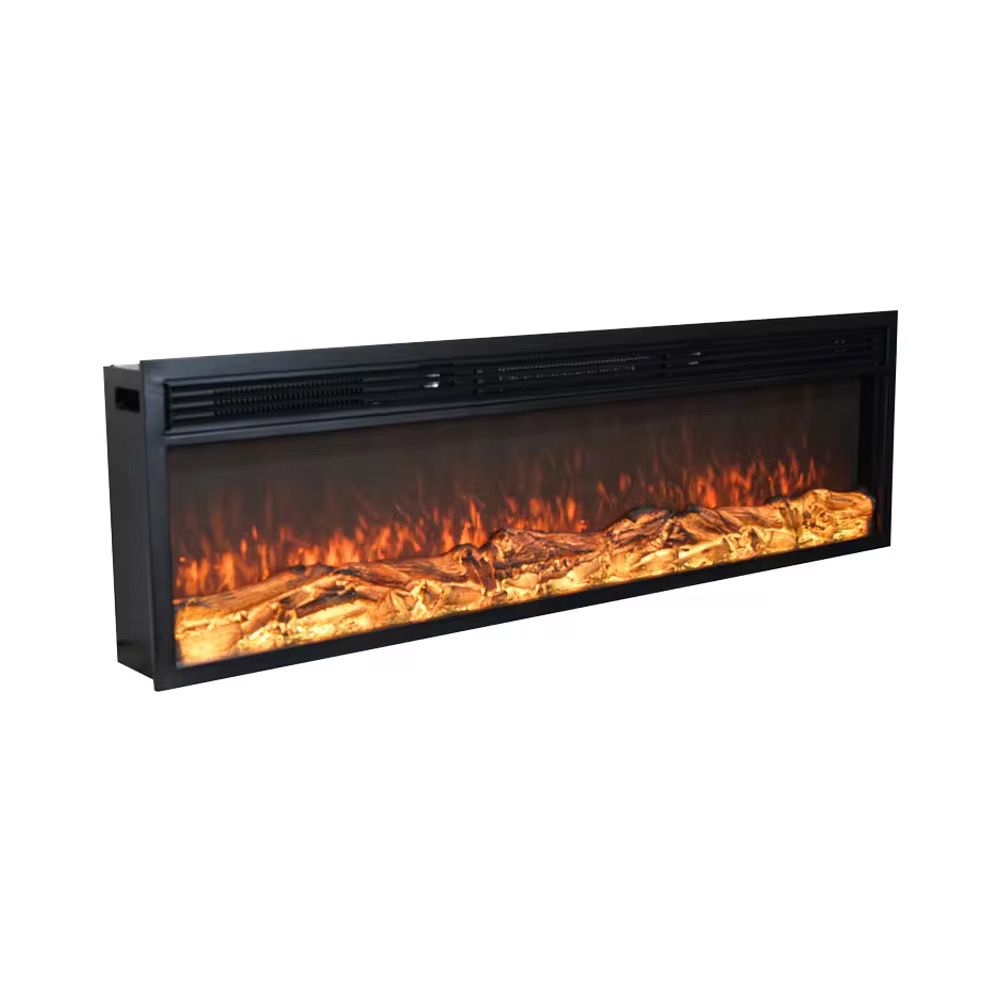 Electric Fireplace with heat, 1.5 metres long, multicolored and bluetooth enabled