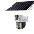 V380 Solar Powered HD IP Camera Night Vision Dual Screen Motion Detection Two-Way Audio 4G SIM Card WiFi Remote CCTV Camera