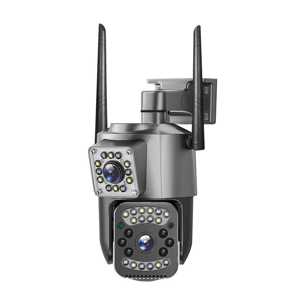 4G 6MP IP Outdoor Camera Dual Lens Bullet Camera Waterproof PTZ Speed Dome CCTV Security 4G Outdoor Dual Lens PTZ Camera 4G