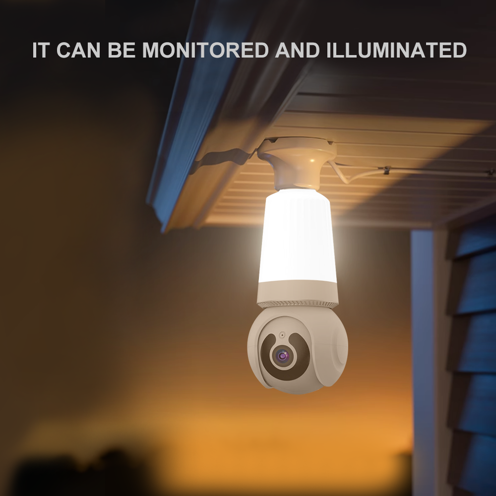 Home Indoor Wifi Wireless Camera Two Way Audio 1080P Night Vision Network Video Light Bulb Camera